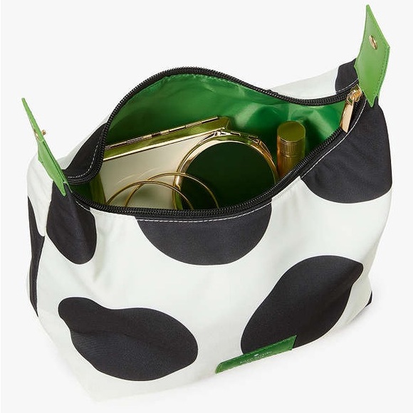 Kate Spade Black & White Polka Dot Cosmetic Pouch, NWOT. - Picture 2 of 2